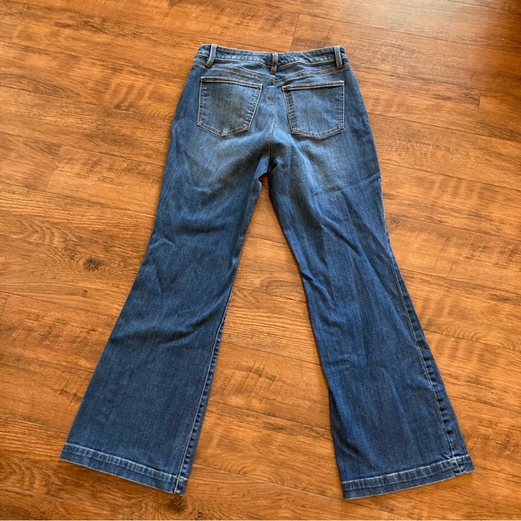 Talbots Flare Jeans Denim Wide Leg Pants Size 12 - Picture 5 of 8